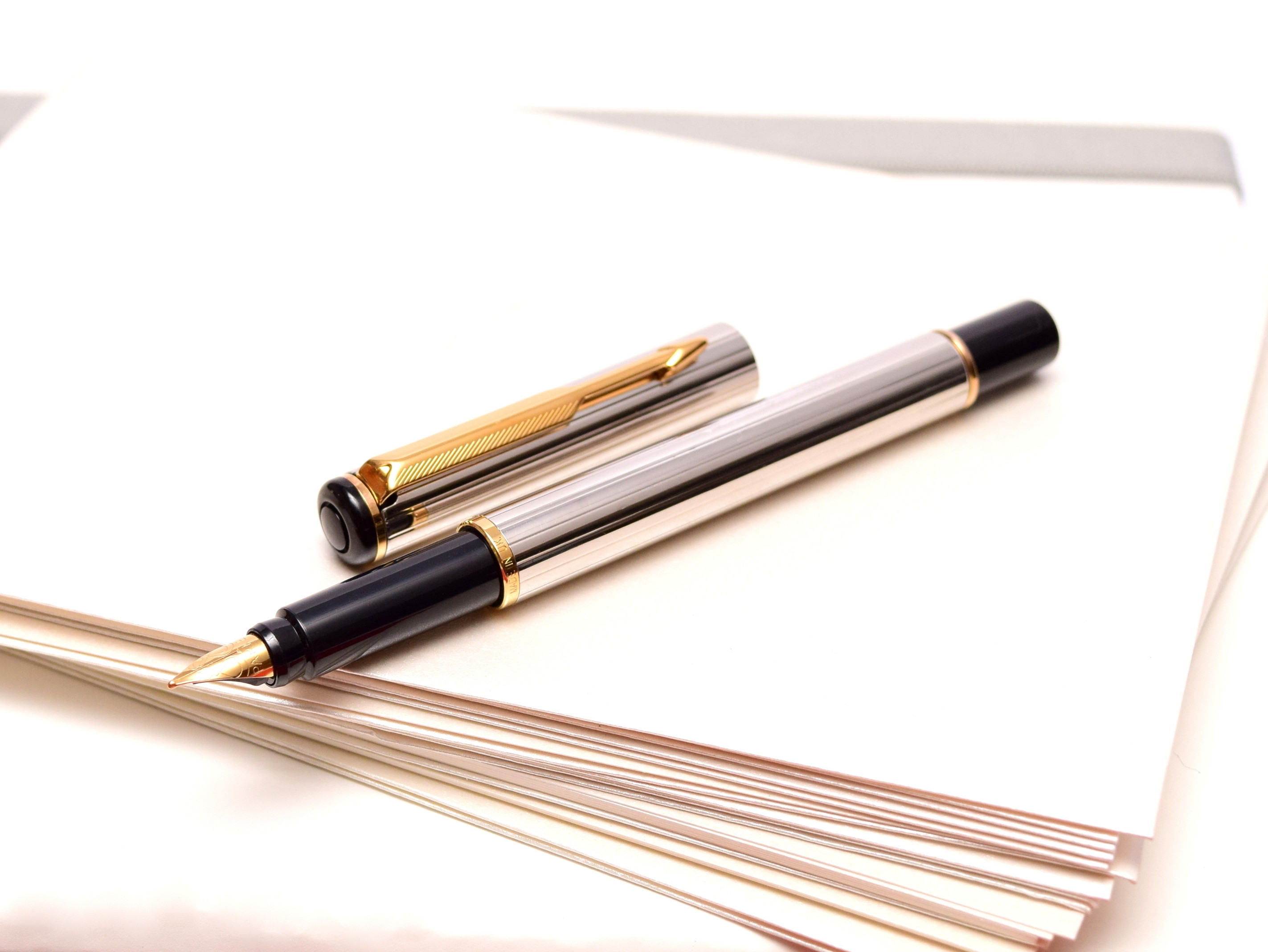 【新品】PARKER RIALTO（リアルト）　万年筆　ヴィンテージ Vintage Parker Rialto F Fine Size Gold Plated Nib Cartridges
