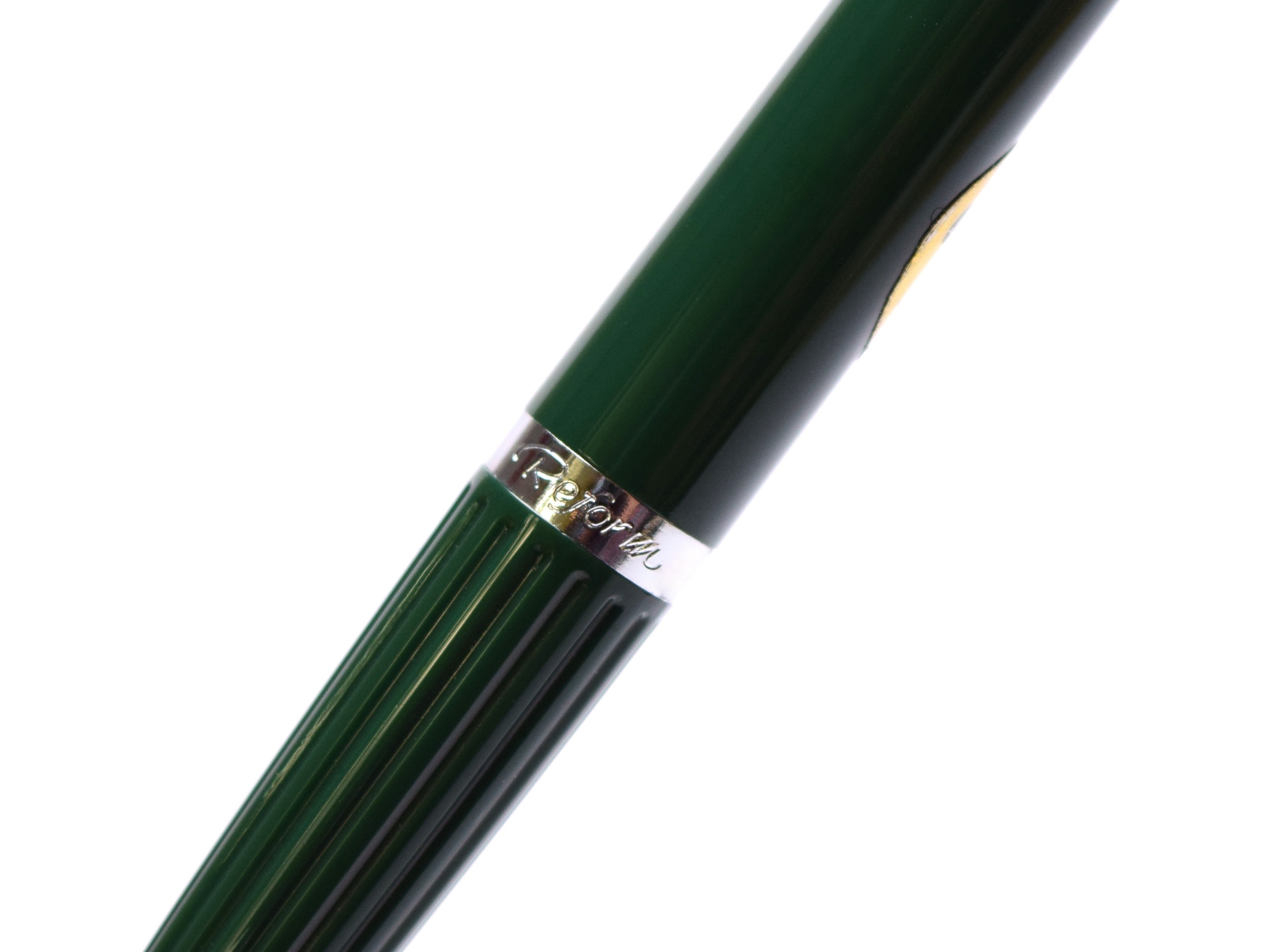 Rare Reform No.602 Unique Olive Green Special Push Button Ballpoint Pen