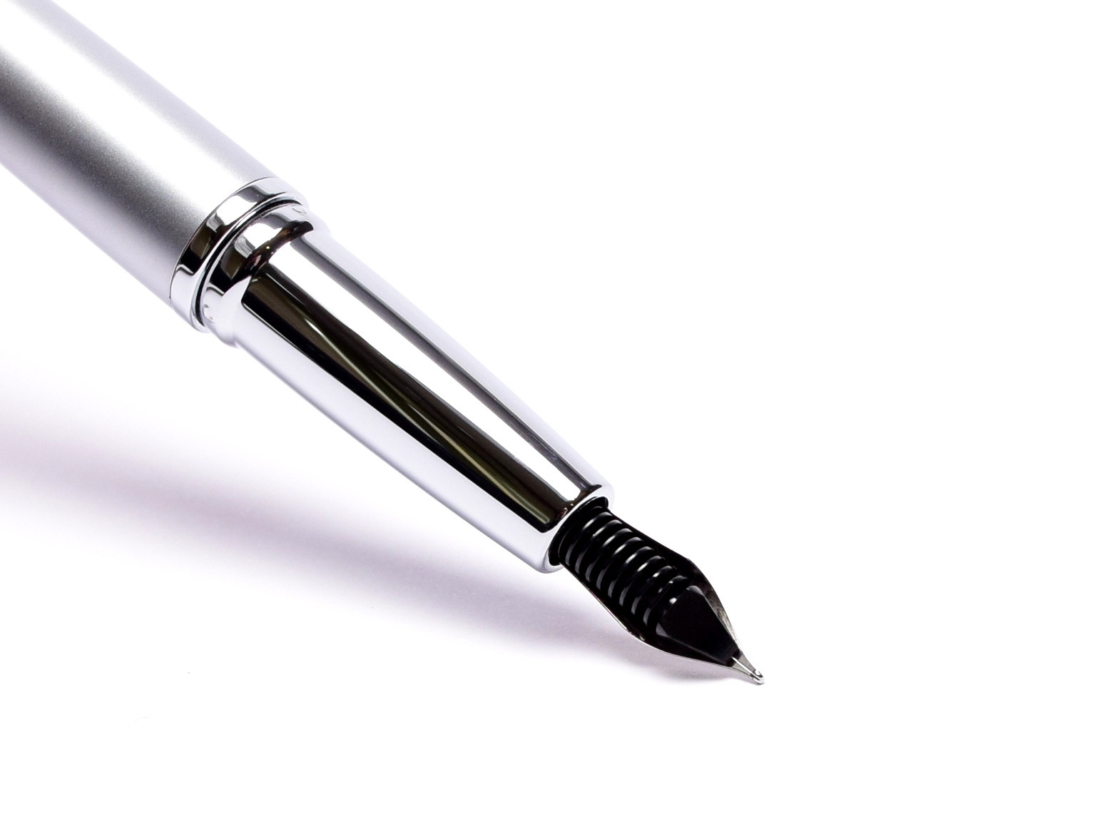 Cross ATX Pure Chrome Silver Stainless Steel M Medium Nib Converter