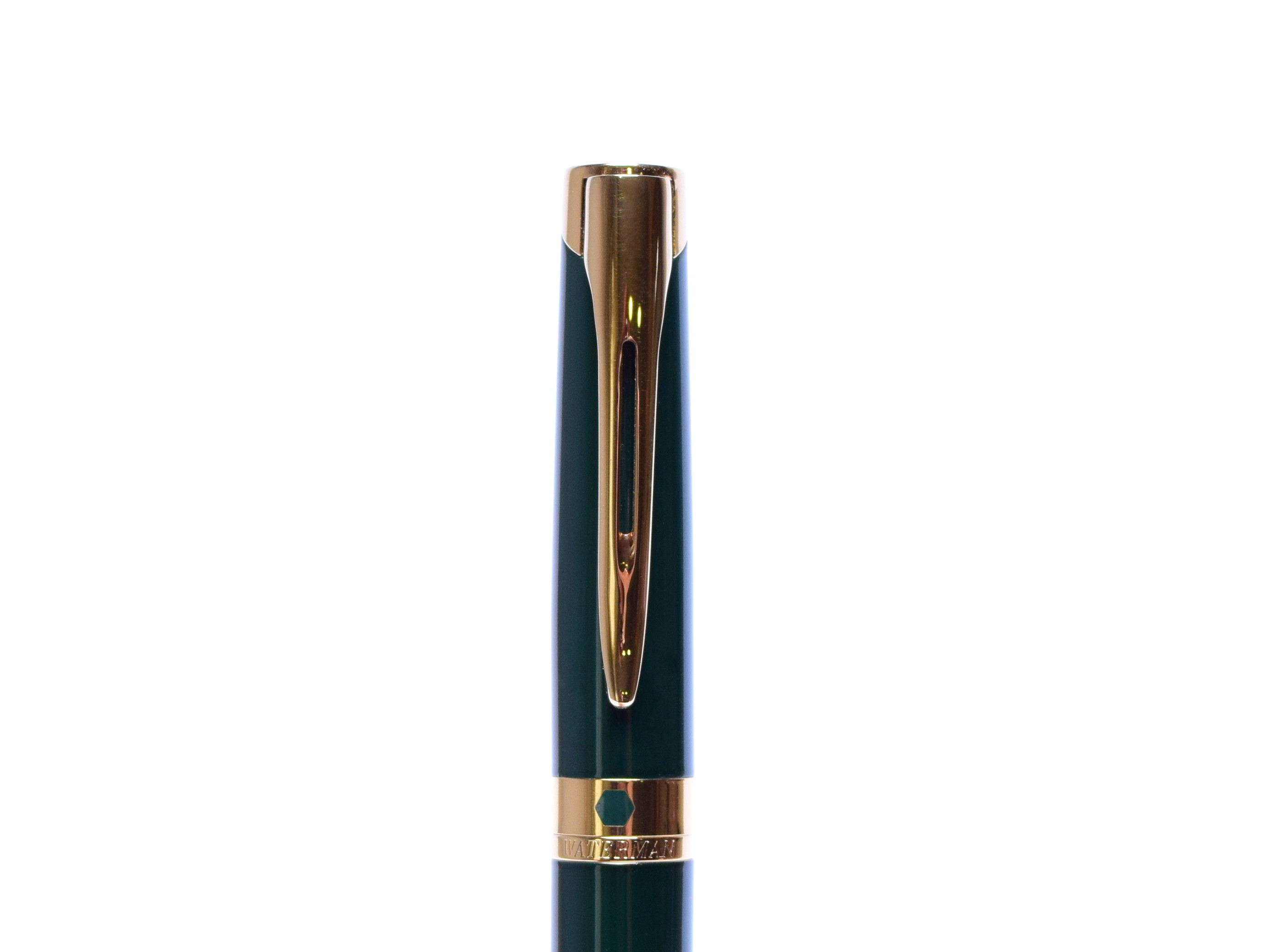 Stunning 1990s Waterman L`Etalon Lantern Dark Green Lacquer & Gold