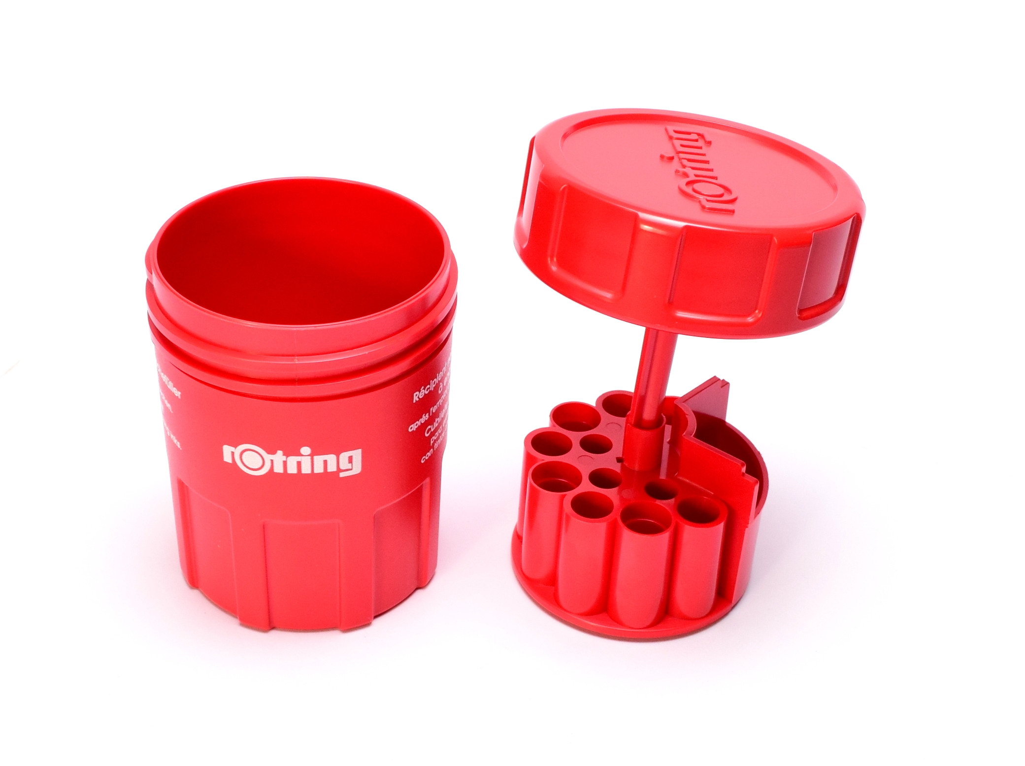 NOS Vintage Rotring Ink Pen Cleaning Unit Made in Germany + 10 Cleaner Concentrate Sachets in Box