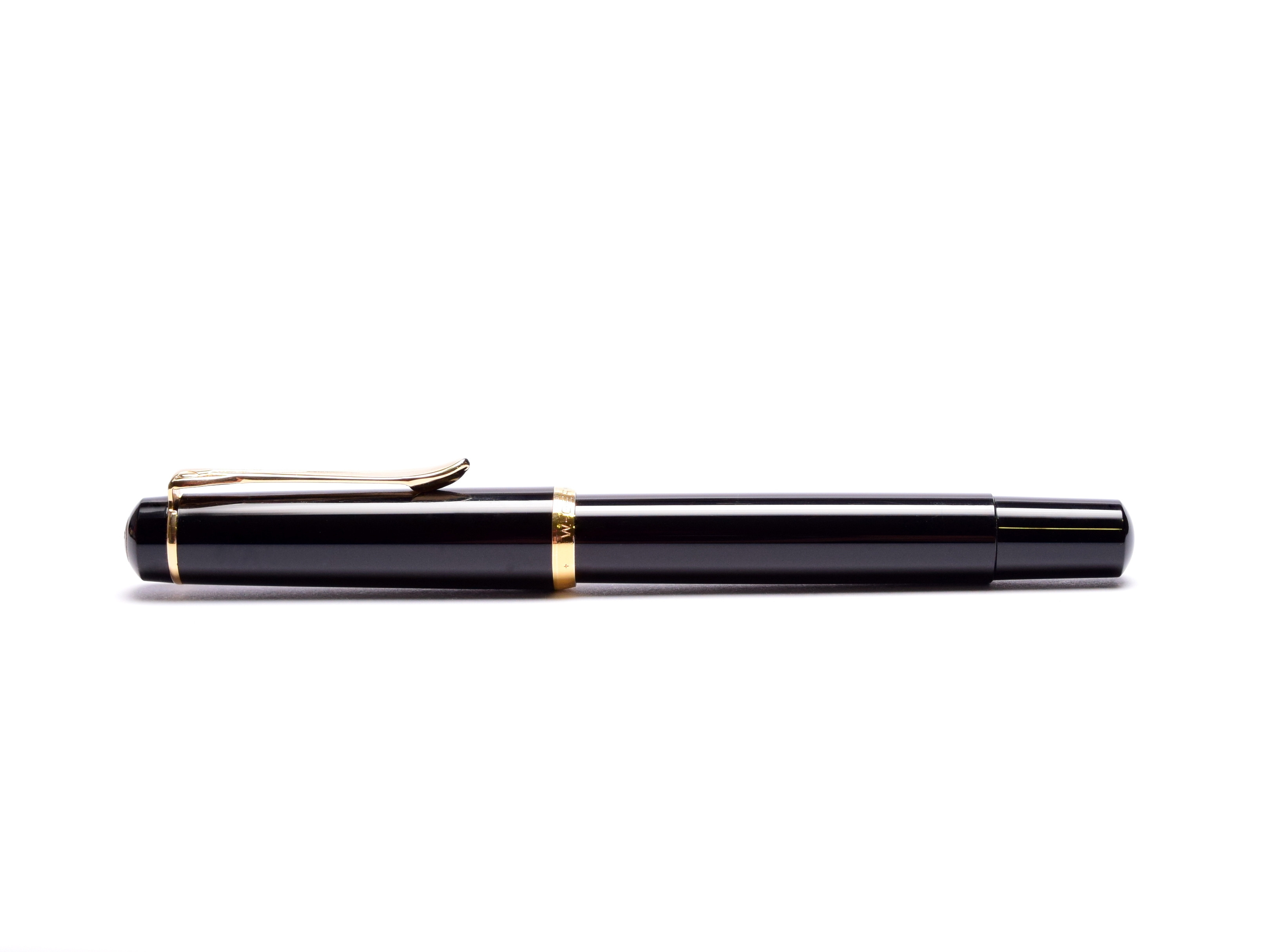 Nib F Pelikan M150 Black Resin Fountain Pen 