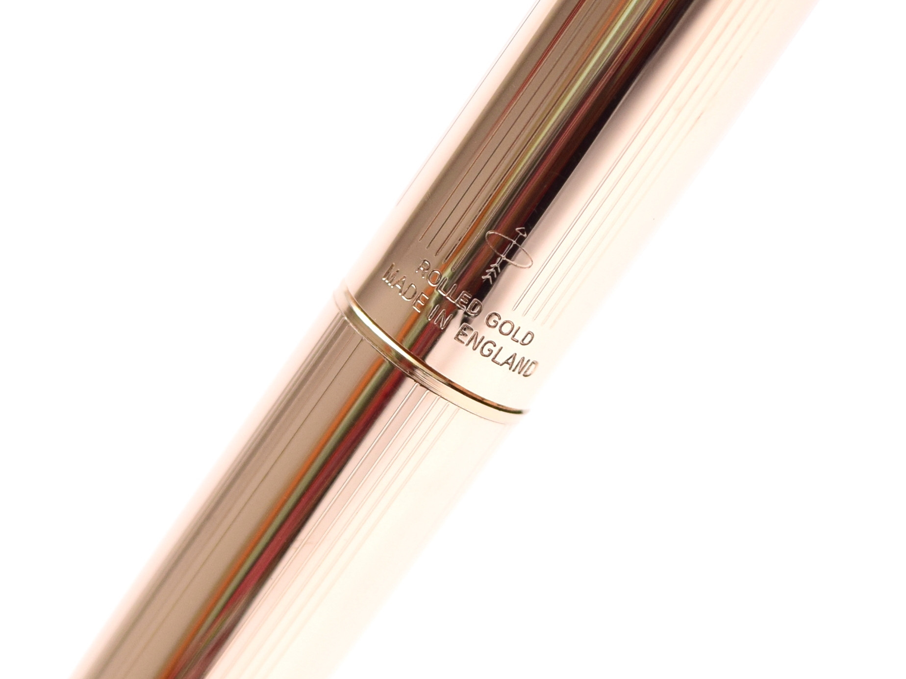 NOS 1960s Made in England PARKER 45 "Deluxe" All Rolled Gold 14K Gold F