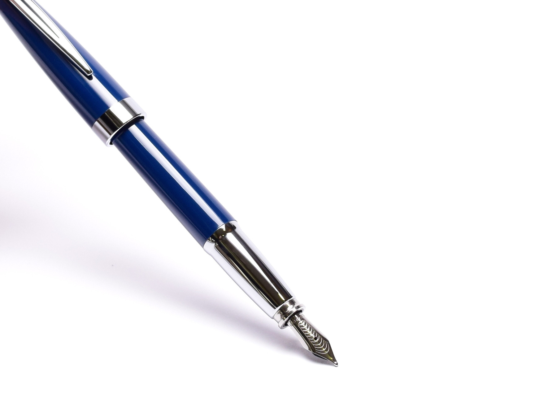 Cross Aventura Dark Starry Blue Stainless Steel M Medium Nib Converter