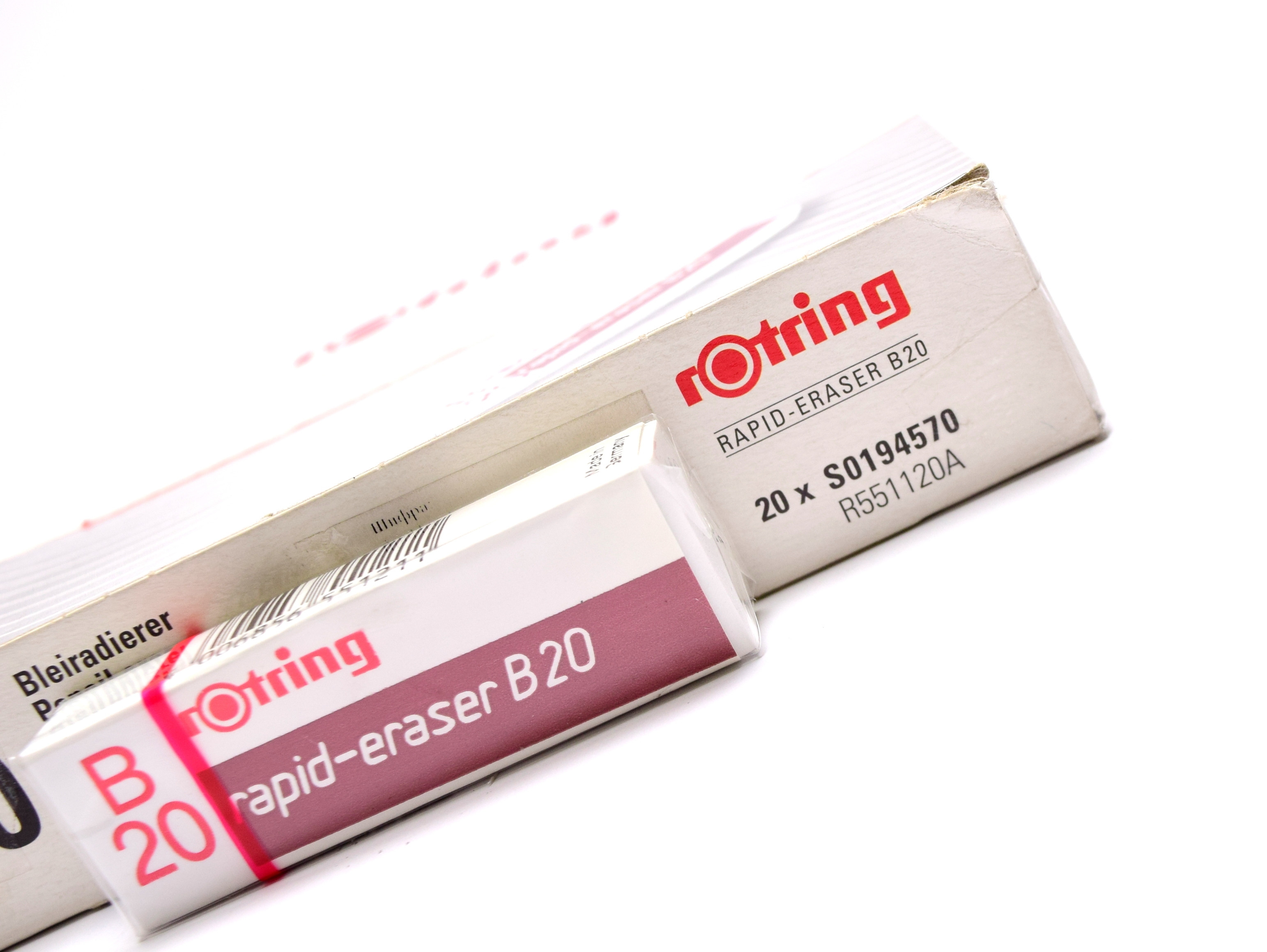 Rotring Rapid Eraser B20 One Pencil Trace Remover Eraser in Plastic