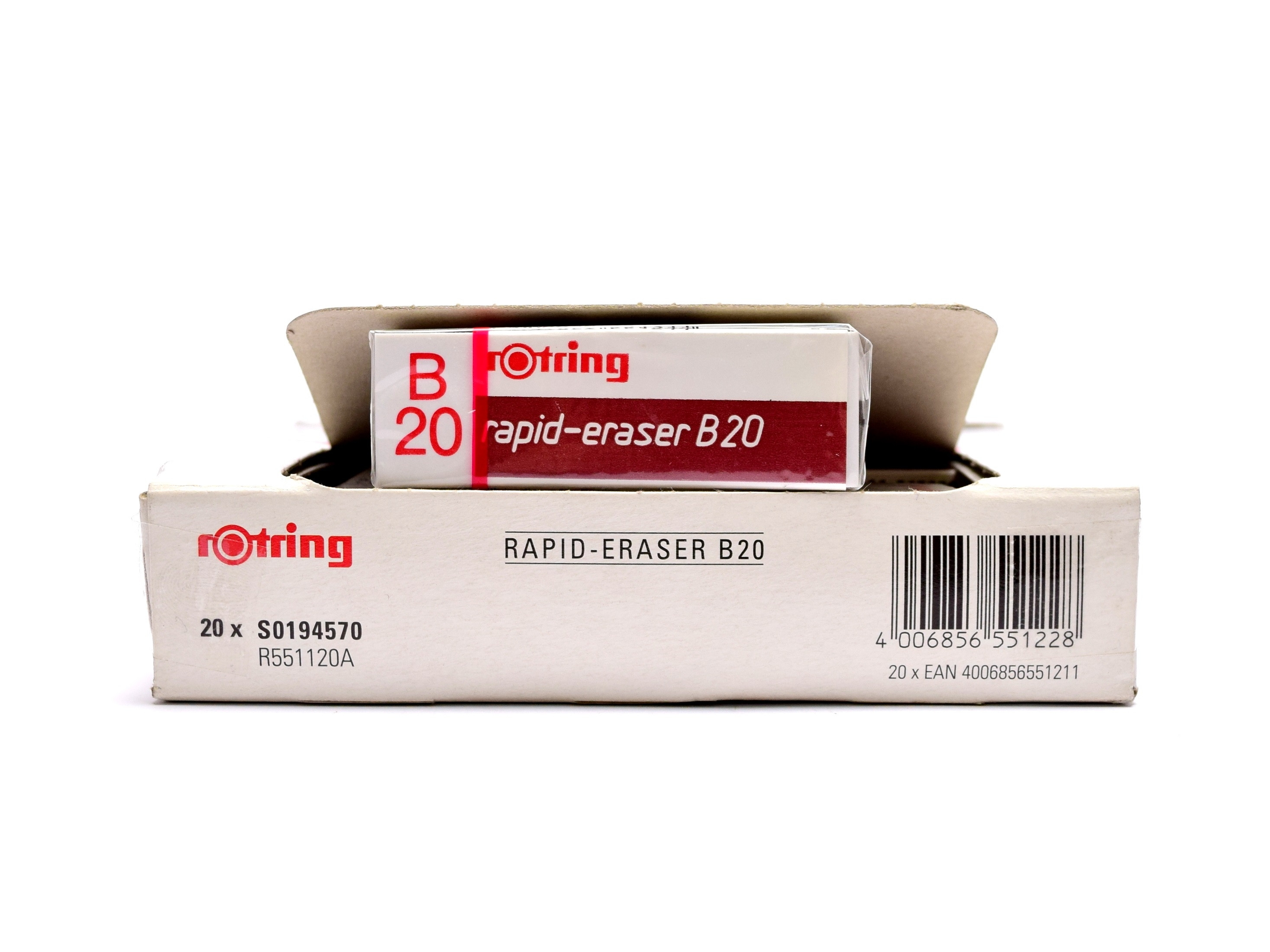 Rotring Rapid Eraser B20 One Pencil Trace Remover Eraser in Plastic
