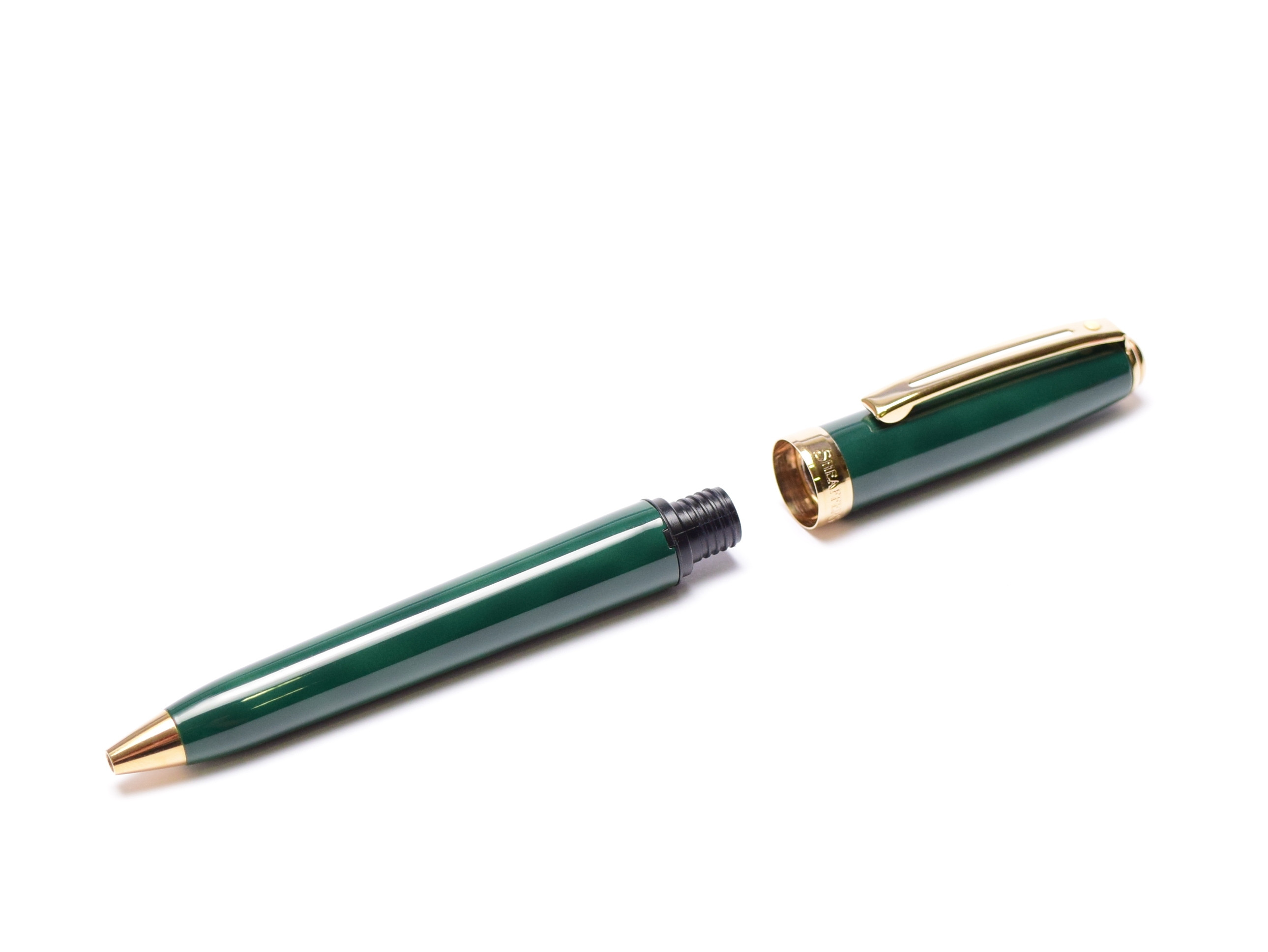 Sheaffer Prelude Leaf Green Lacquer Gold Plated Trim Twist