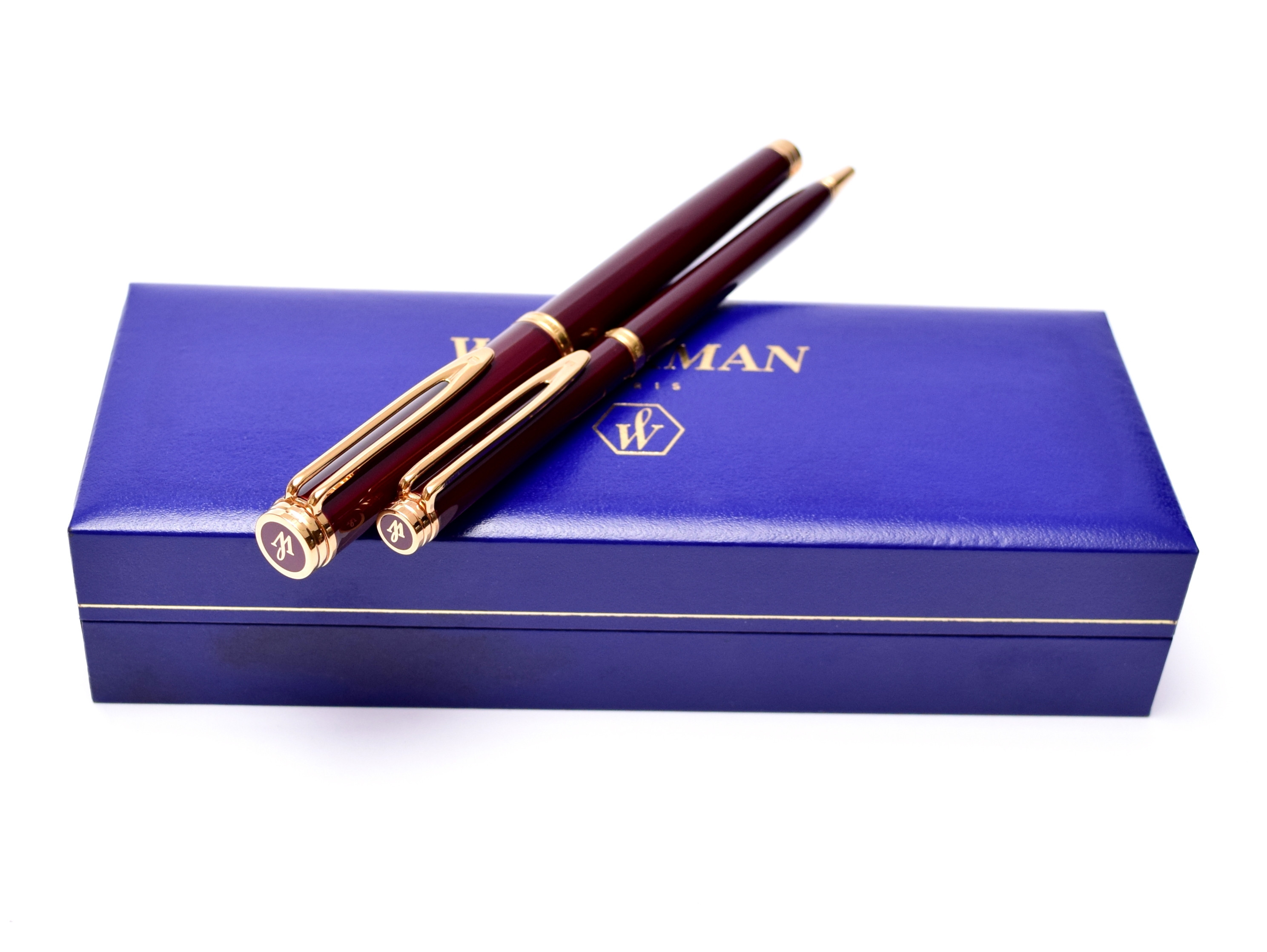 1990s WATERMAN Ideal Gentleman Dark Bordeaux Maroon Red Brown