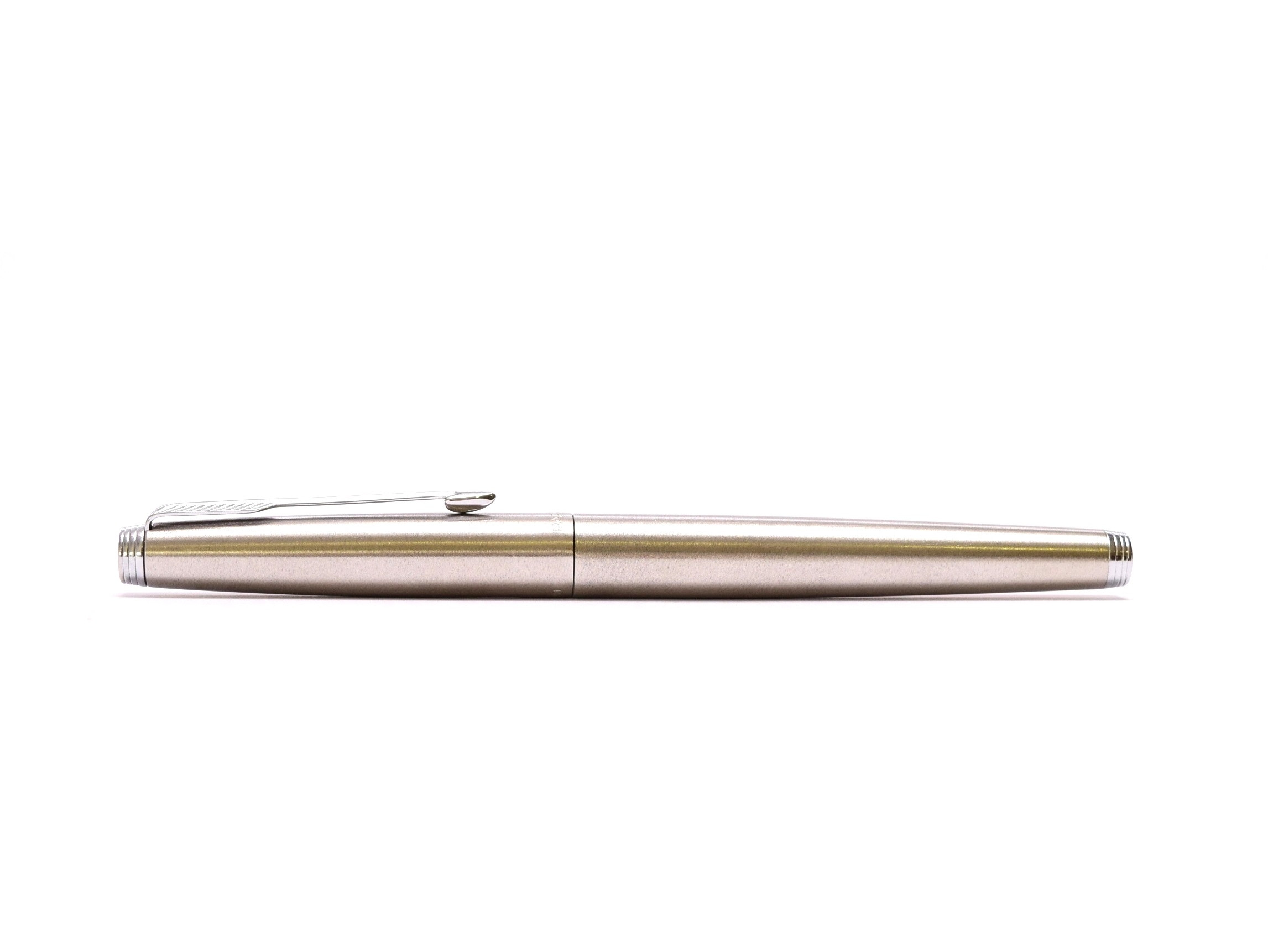 1982 PARKER 75 Made in France 14K Gold M Medium Soft Nib Brushed