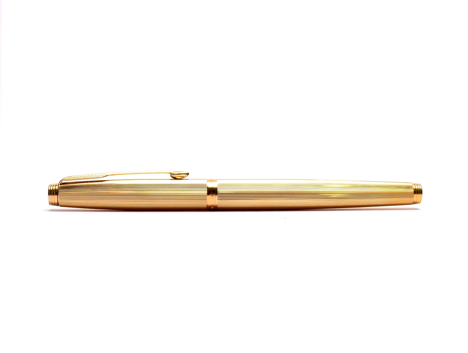 NOS in Box Stunning 1990s PARKER 75 GODRON 14K Gold F Fine Nib Made in ...