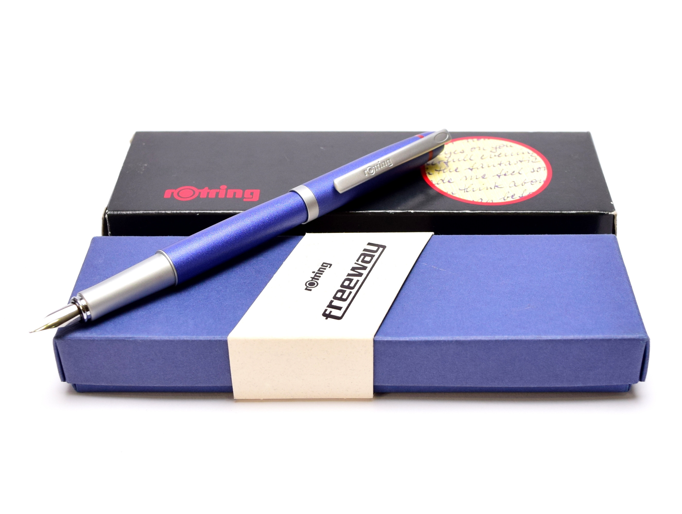 New NOS 2000s Rotring Freeway Blue Aluminium Body Matte Satin Finish M ...