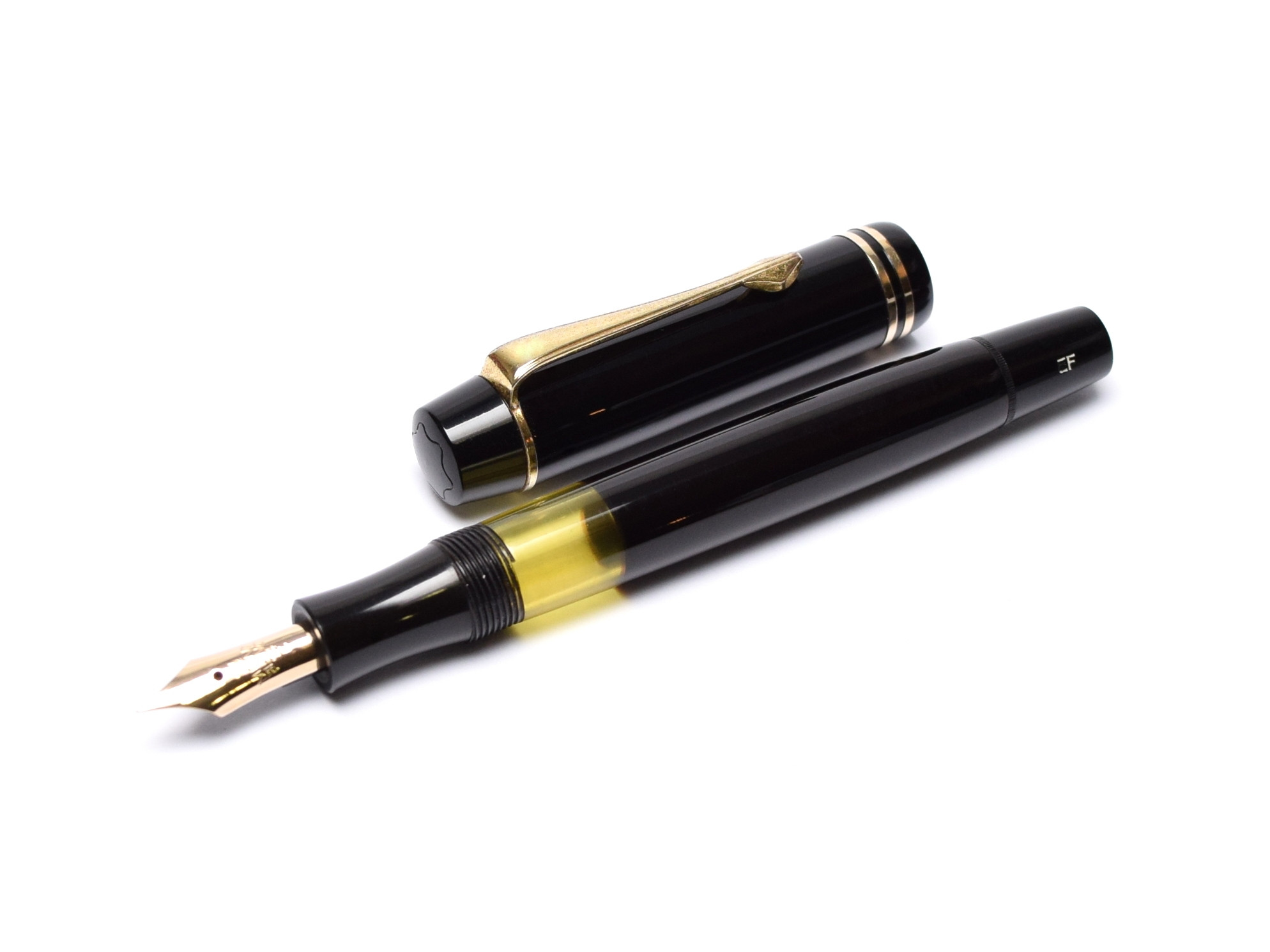 Mint 1937-1939 MONTBLANC 333 1/2 Amber Green & Black Celluloid