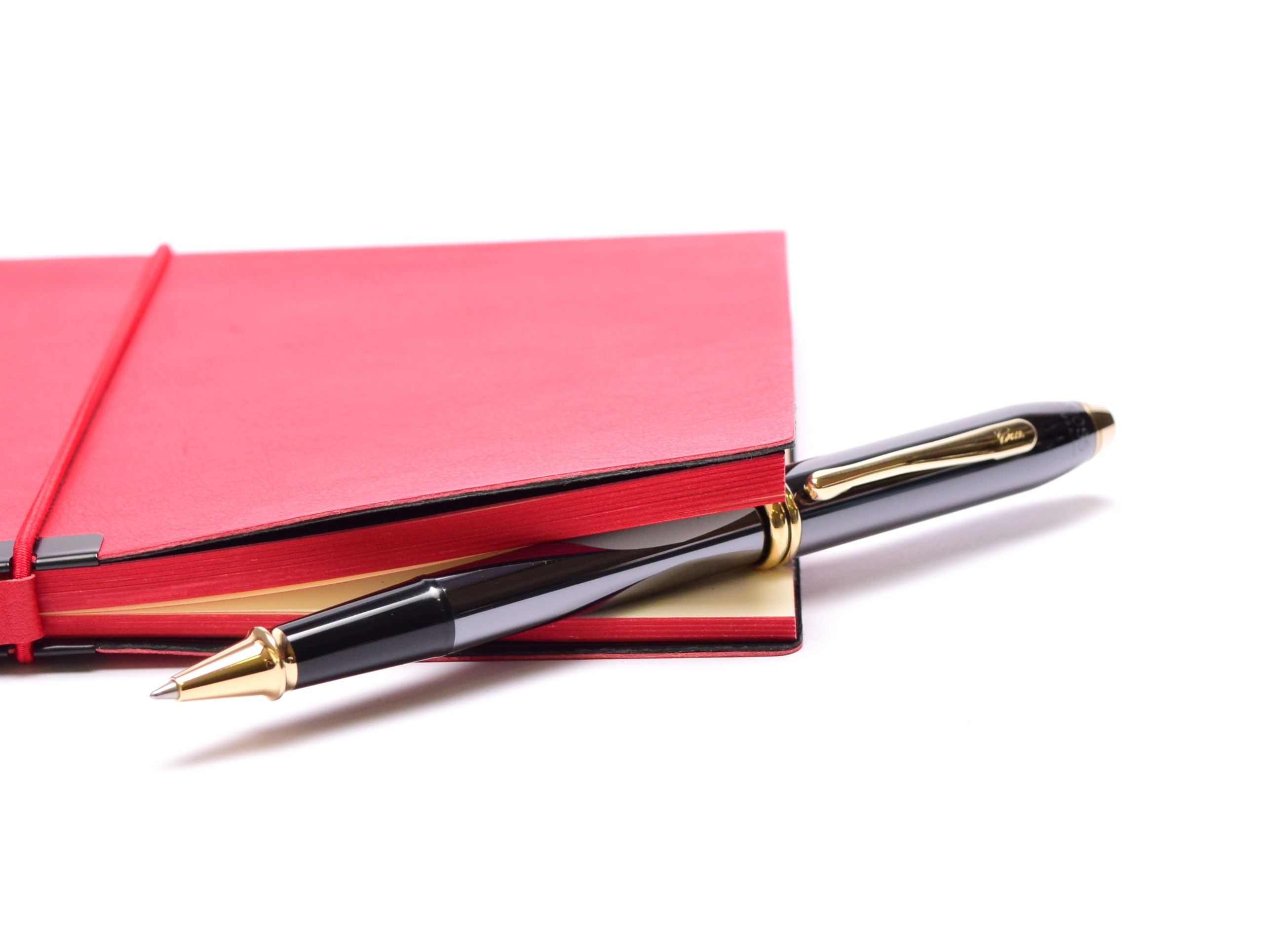 CROSS Townsend Titanium Gray Lacquer & 23K Gold Plate Rollerball Pen Made in USA in Box