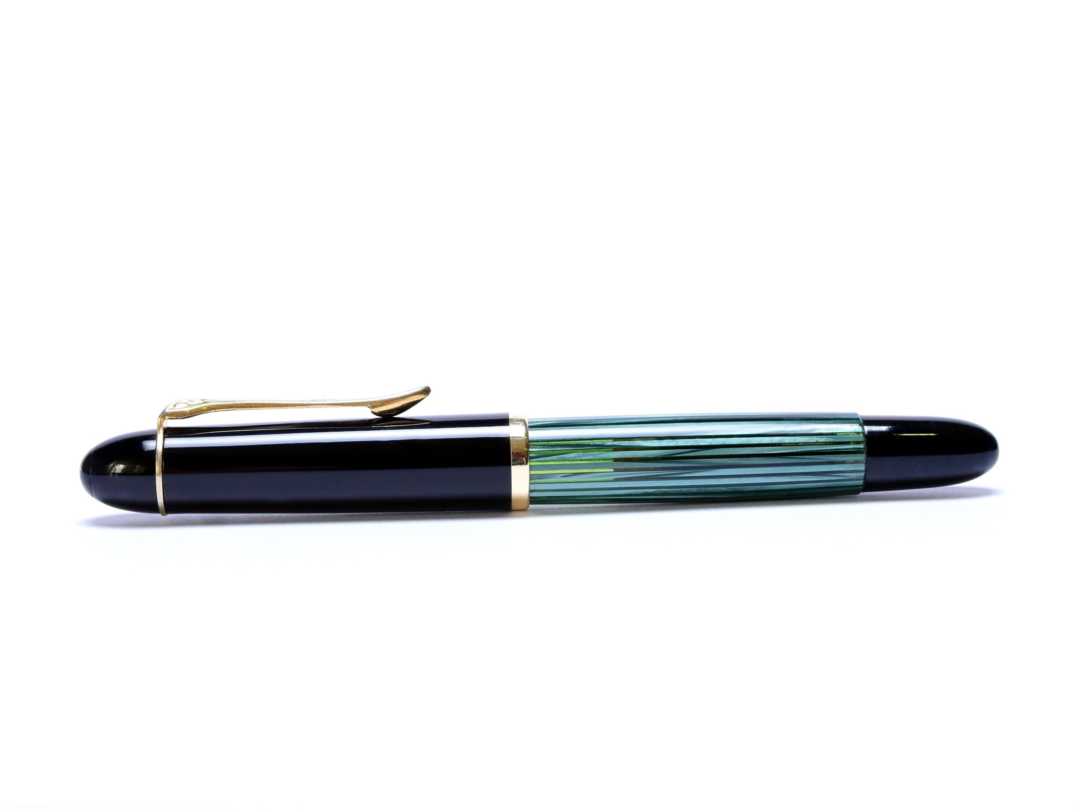 1956 Pelikan 140 Tortoise Green Striped Gunther Wagner 14K Gold