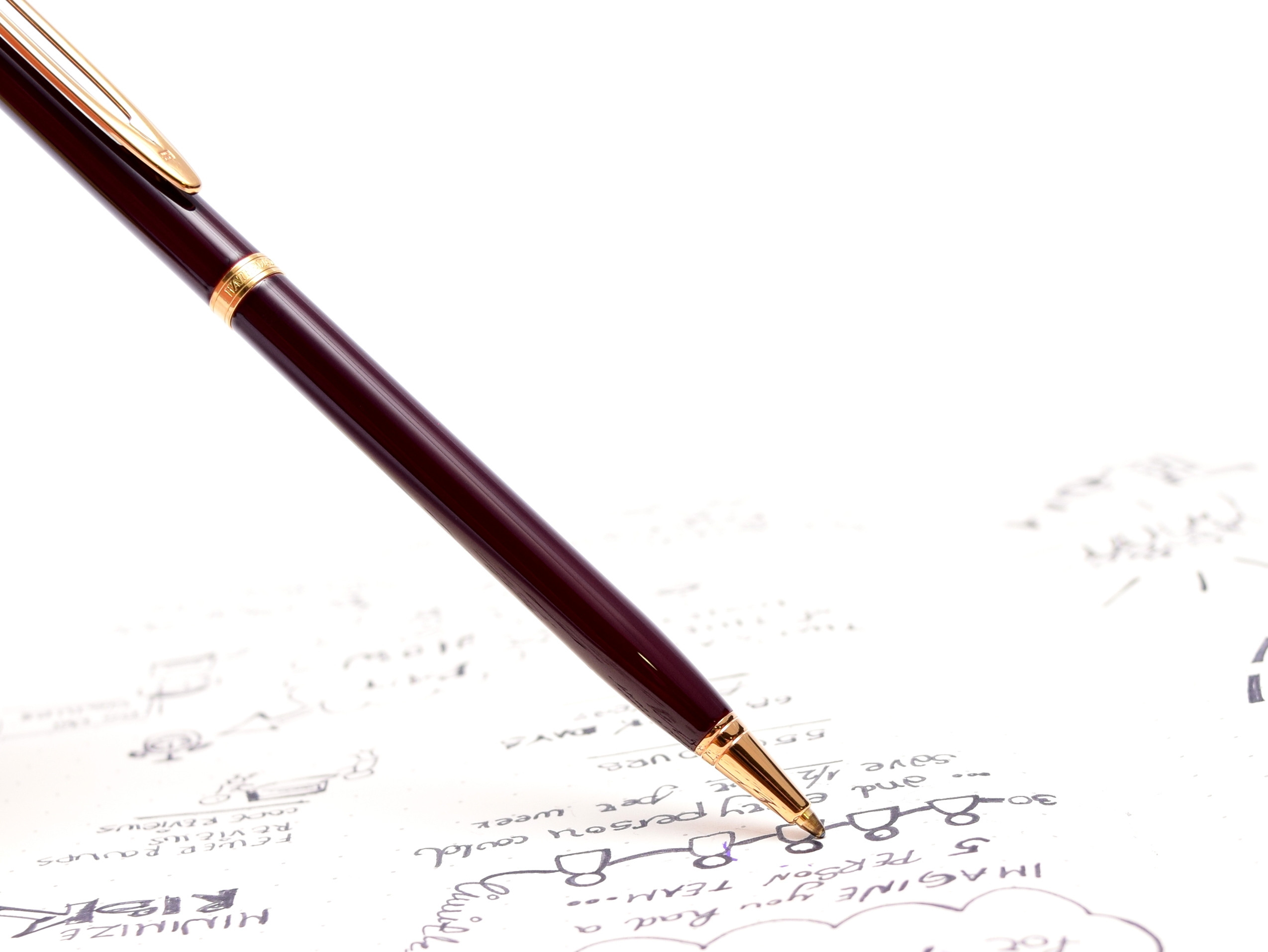 Stylo Plume Waterman Ideal Gentleman - Plume 18 Carats - Couleur Tobacco Brown - Neuf