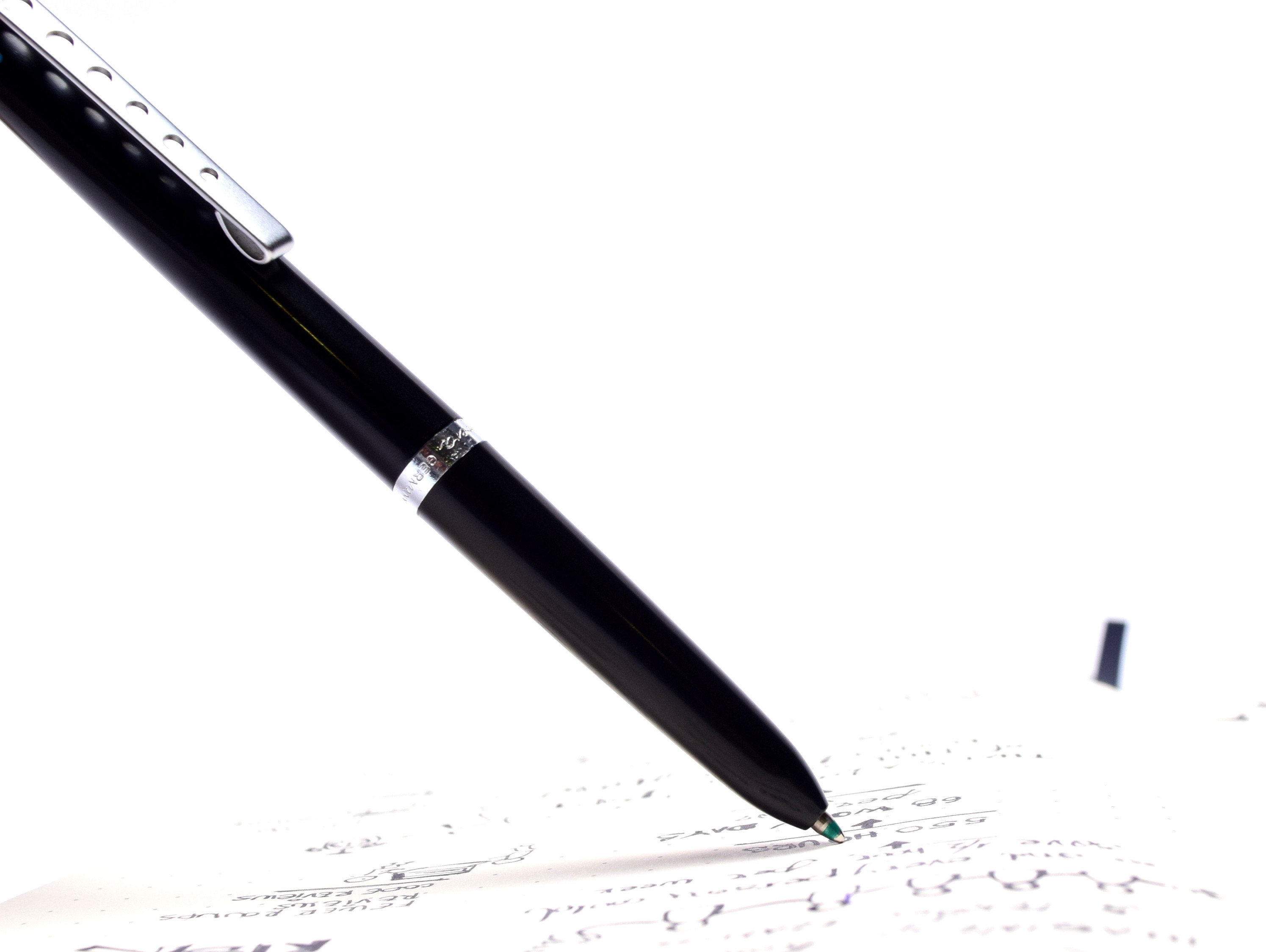 1980s Vintage Montblanc Carrera 570 4 Color Black, Red, Blue