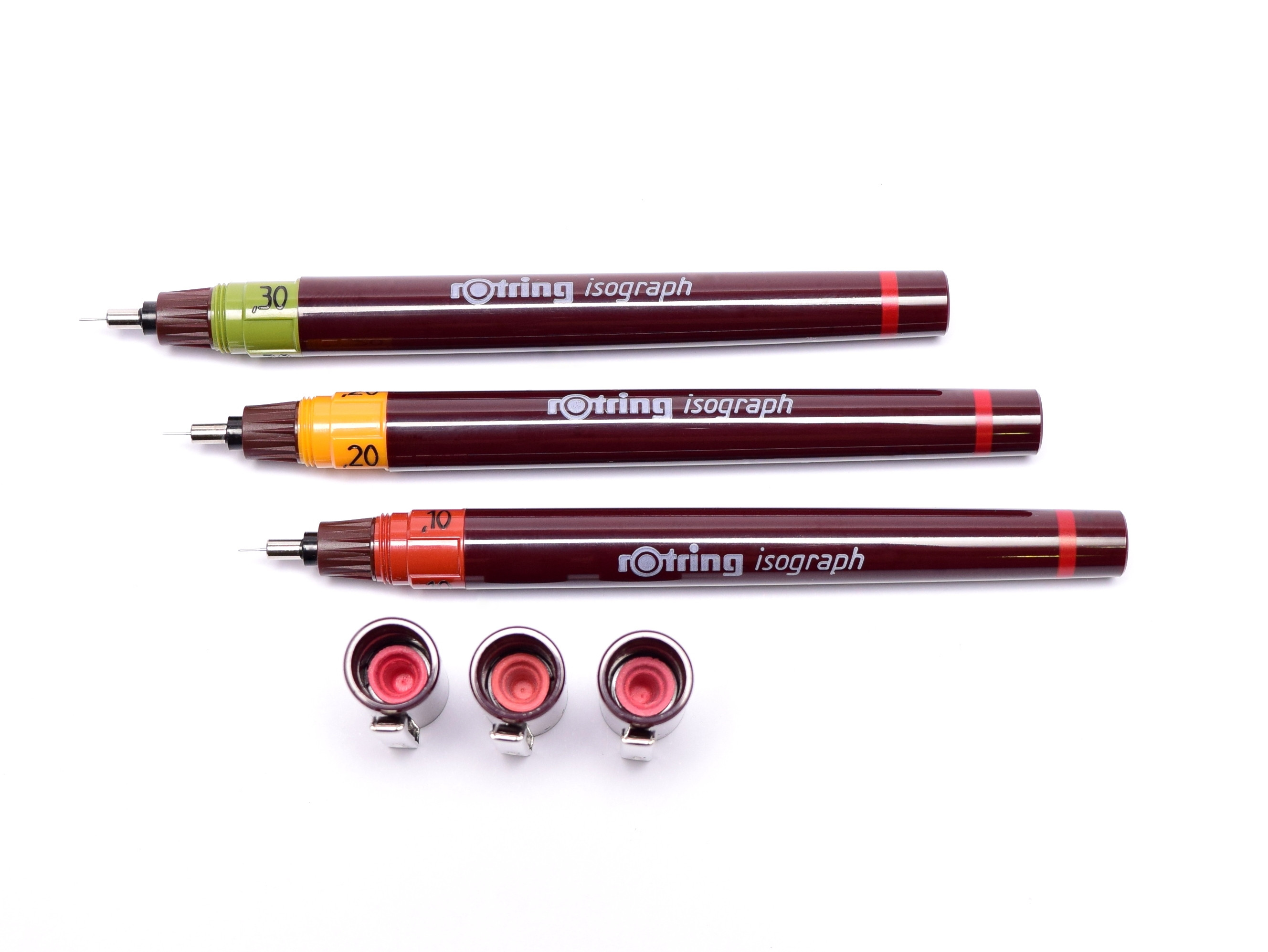 Set of Rotring Isograph College technical pens and mechanical pencil Tikky  0128/1516240