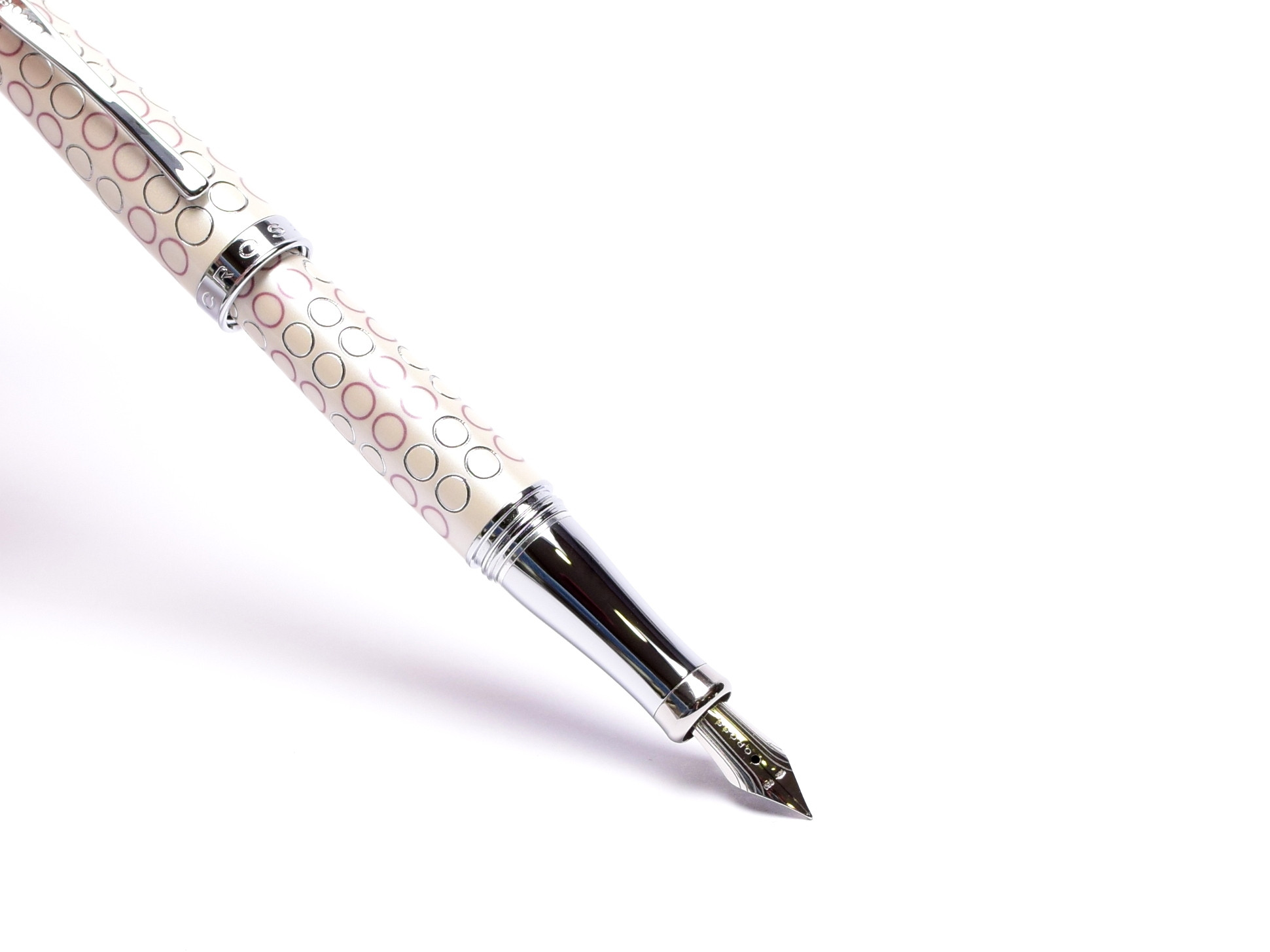 Cross Sauvage Forever Pearl White Ballpoint Pen AT0312-13 RARE 