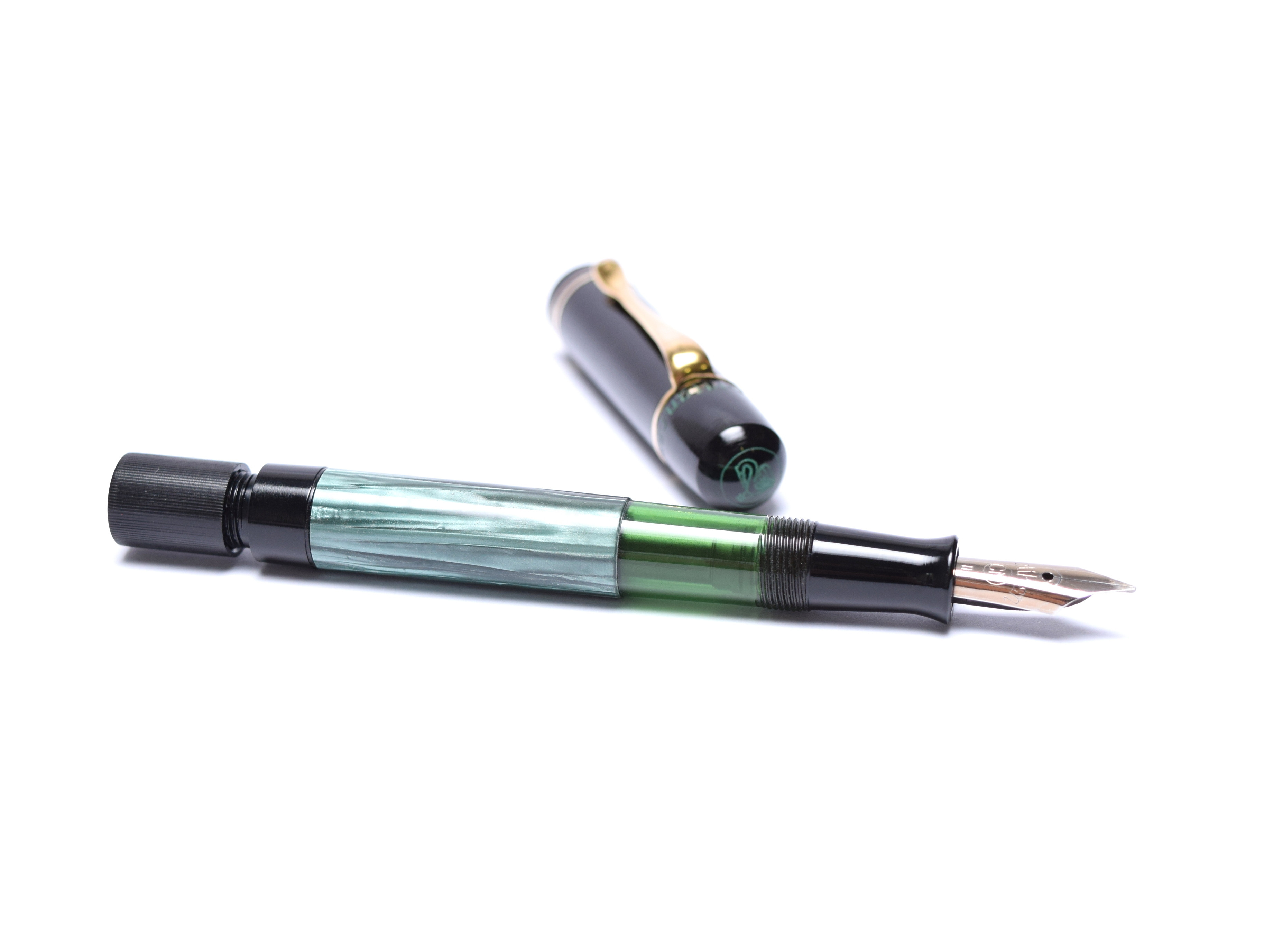 Original Never Used 1939-44 Pelikan 100 Celluloid & Ebonite Green