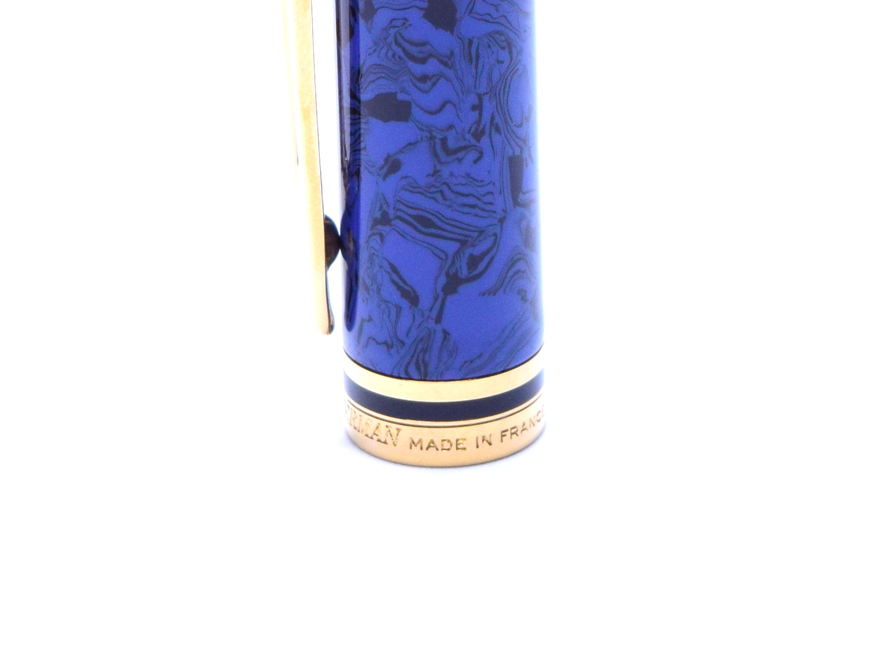 Stunning 1990 Waterman Ideal Le Man 200 Rhapsody Lapis Blue Ripple