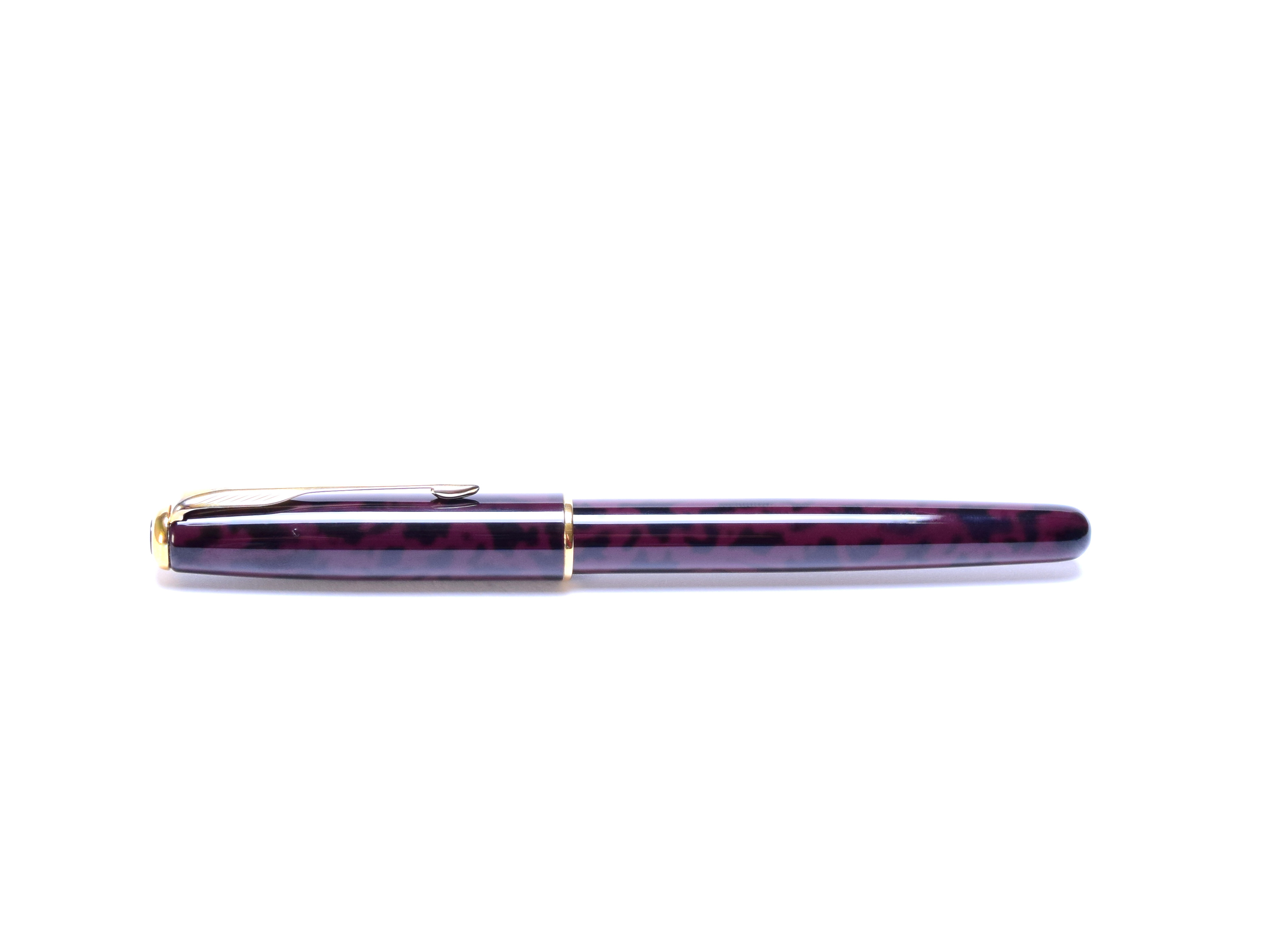 1994 Parker Sonnet Laque/Lacquer Autumn Marble Red Gold Trim M