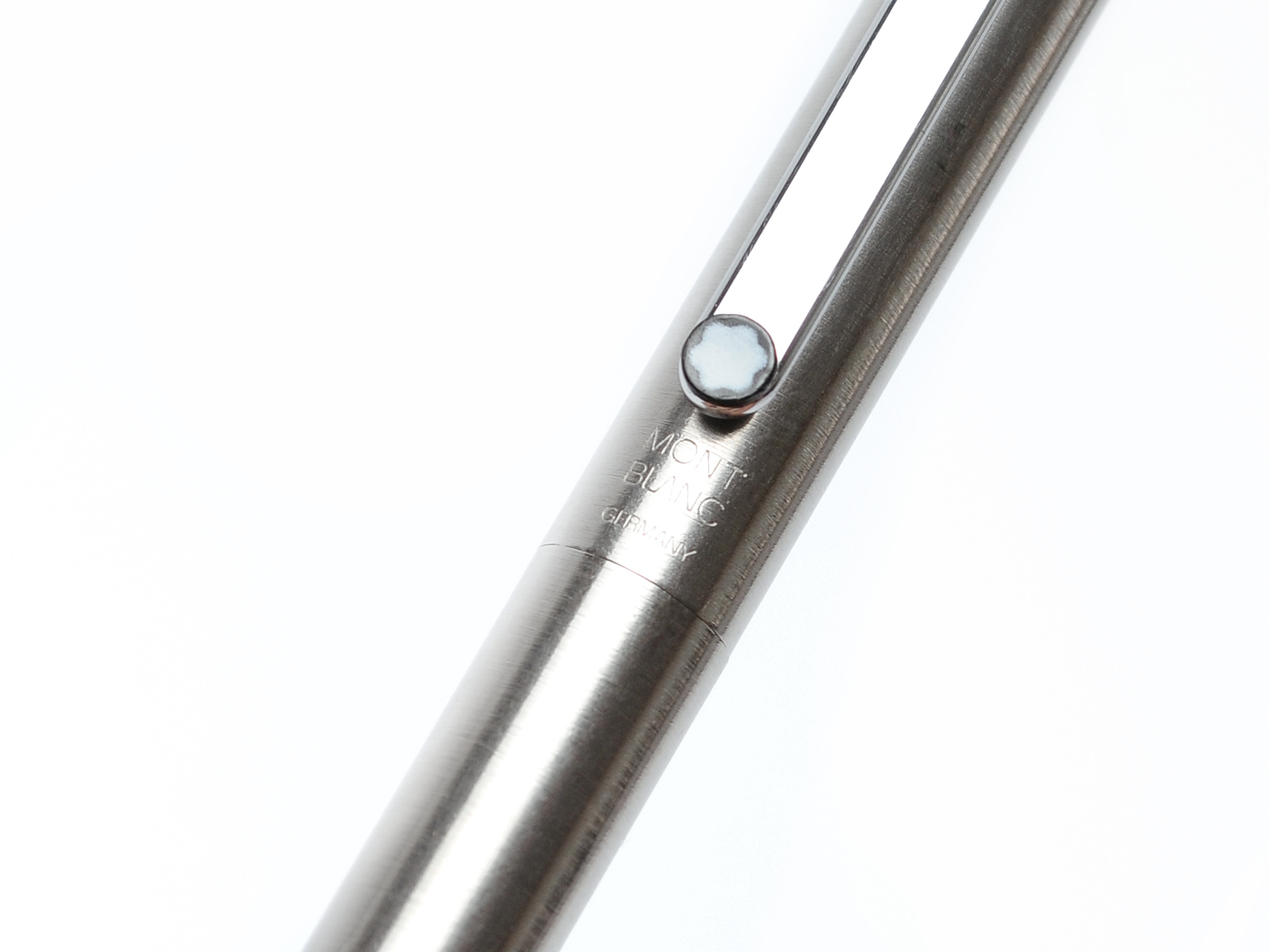 1970s Montblanc Noblesse Oblige Slimline Matte Stainless Steel