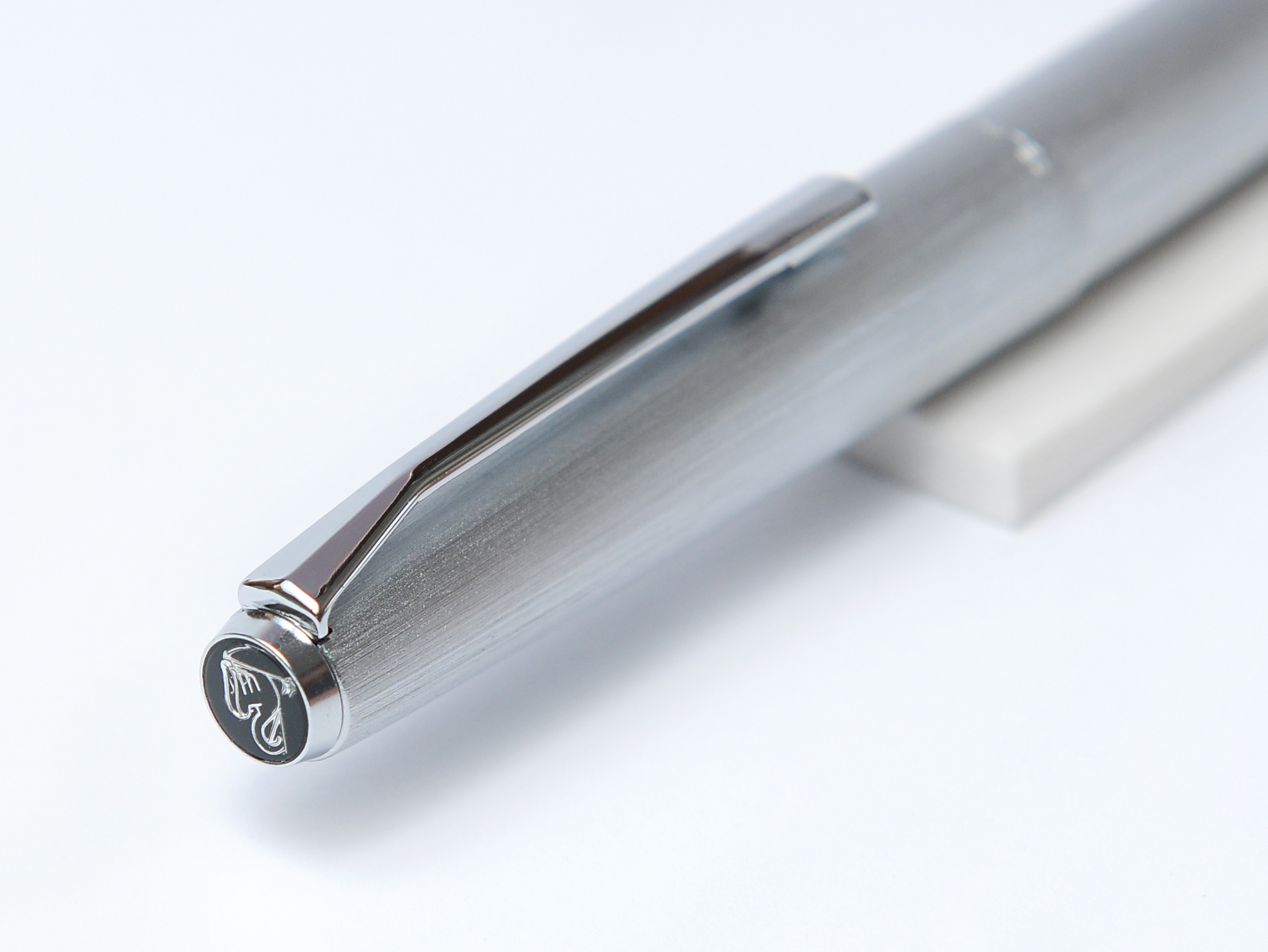 1970's Pelikan SILVEXA No.28 Brushed Steel 18K 750 Gold HF Nib