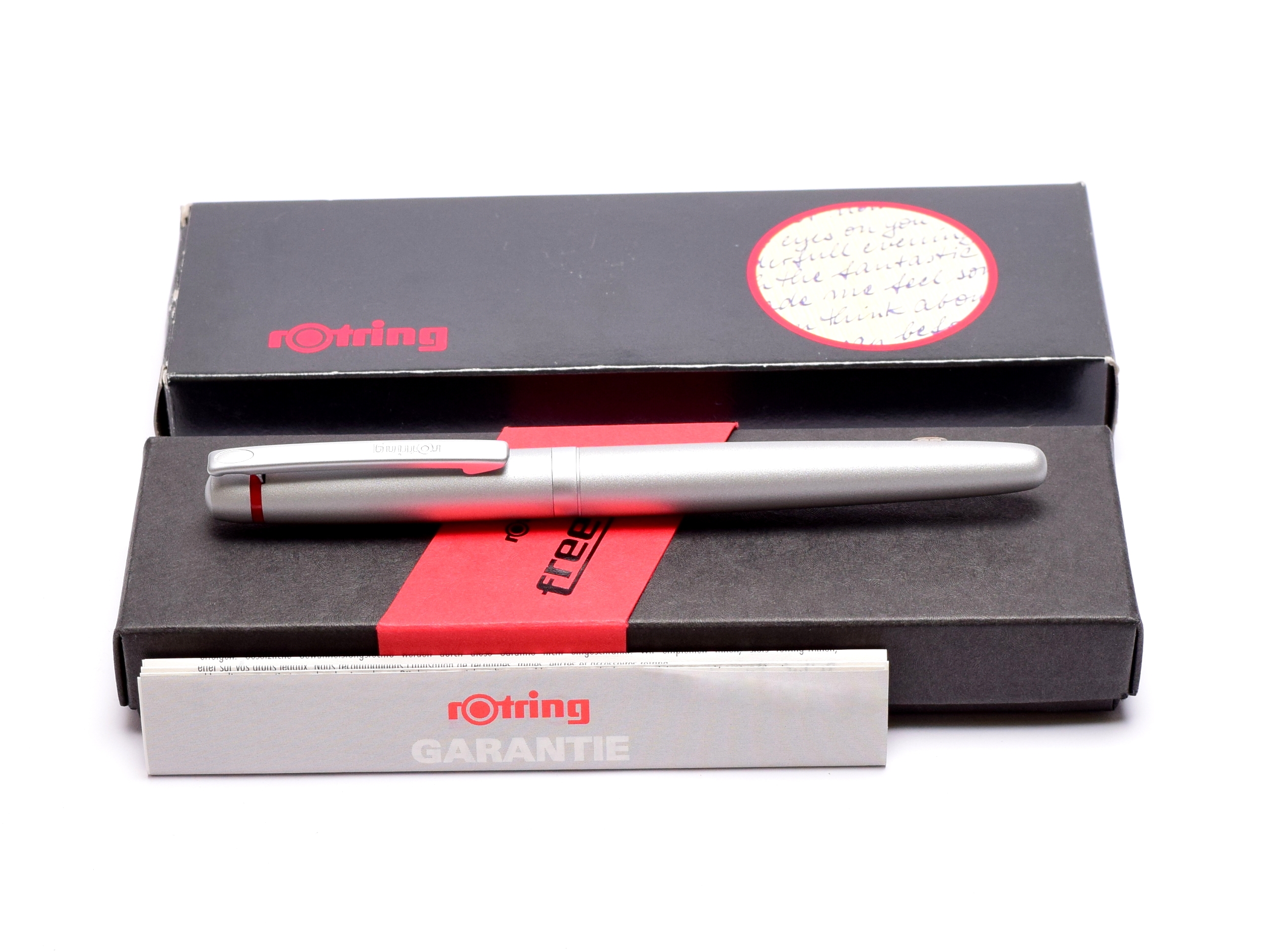 Rotring Freeway NOS New Rotring Freeway Silver Metal Body Matte Satin Finish Rollerball ...