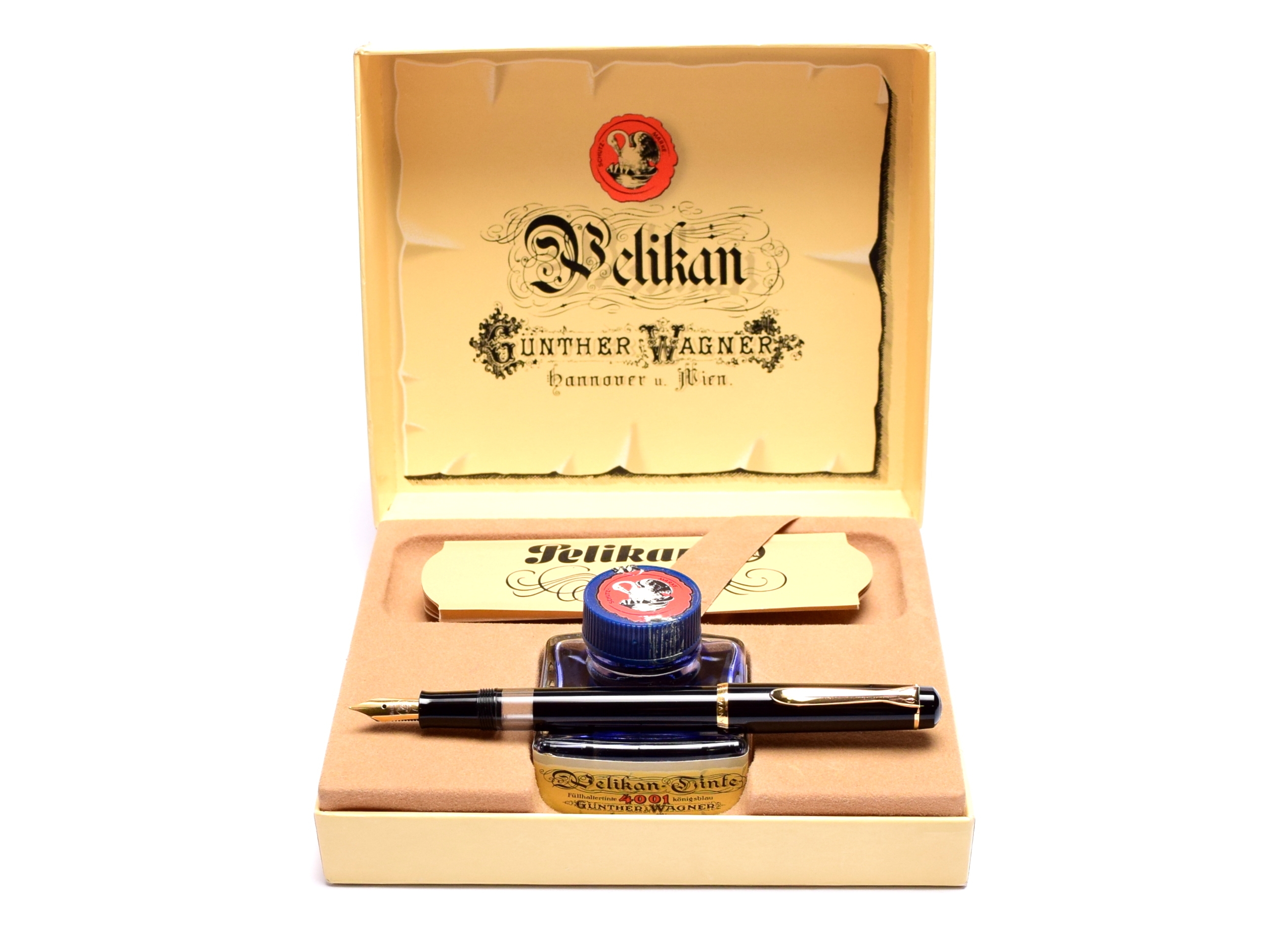 Pelikan M150/481 万年筆セット 1980s West W. Germany Classic Pelikan M150/481 Black Resin EF